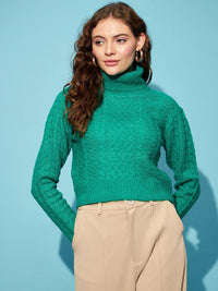STREET 9 Turtle Neck Acrylic Pullover
