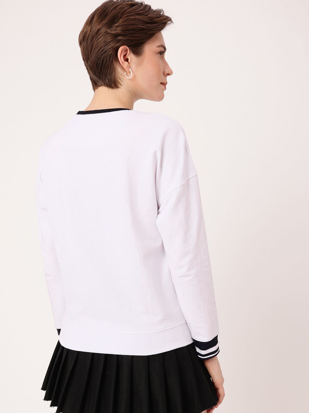 DressBerry Street Classic Embroidered Relaxed Fit Sweatshirts