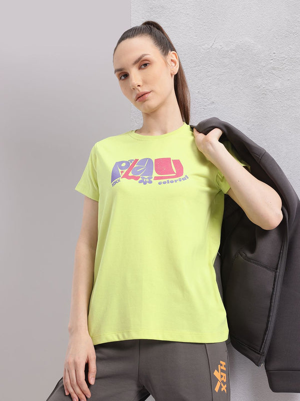 HRX by Hrithik Roshan Women Typography Printed T-shirt