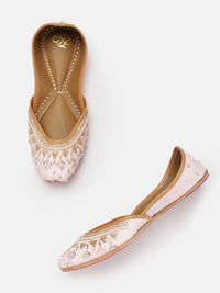 House of Pataudi Women Beads Embellished Mojaris