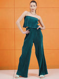 STREET 9 Off Shoulder Crop Top & Mid-Rise Trouser