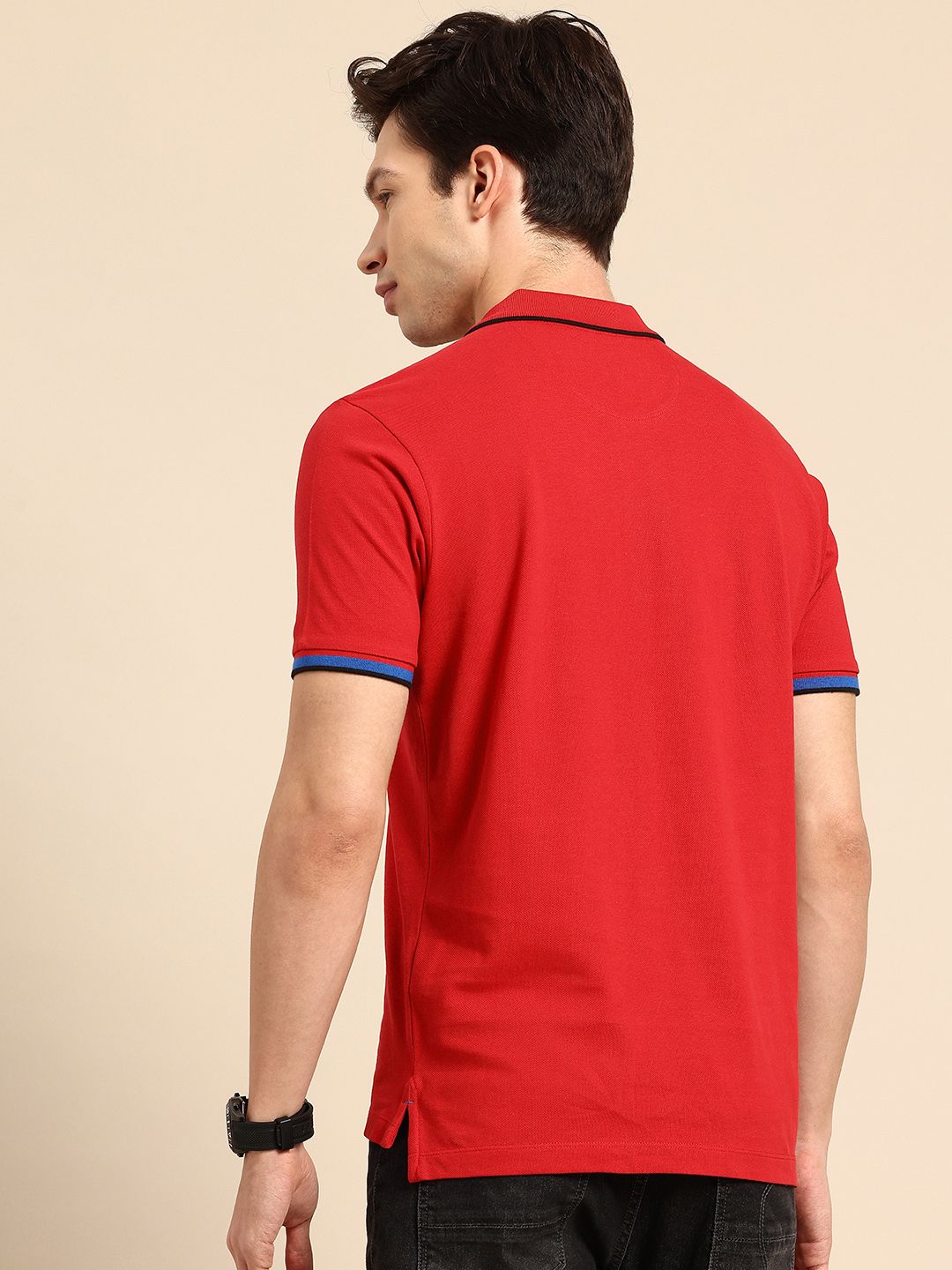 Being Human Polo Collar Pure Cotton T-shirt