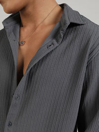 Campus Sutra Comfort Spread Collar Long Sleeves Casual Shirt