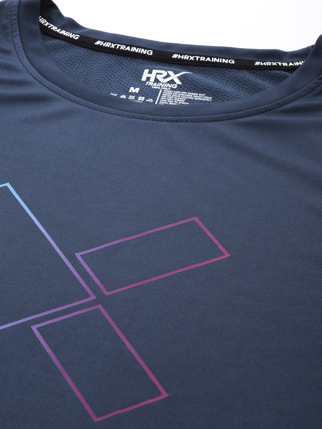 HRX by Hrithik Roshan Men Brand Logo Printed Rapid-Dry Training T-shirt