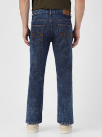 Urbano Fashion Men Bootcut Heavy Fade Clean Look Stretchable Jeans