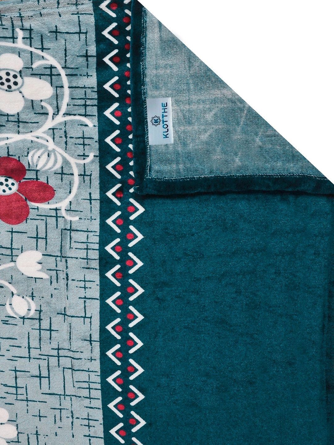 Moda Rapido X KLOTTHE Cadar Bujang Bulu Bunga 300 TC dengan 1 Sarung Bantal-225X150 cm