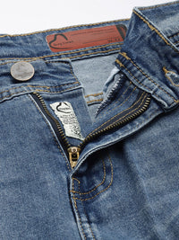 Being Human Men Straight Fit Heavy Fade Stretchable Jeans