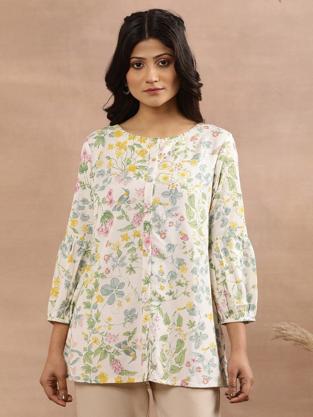 W Floral Printed Top