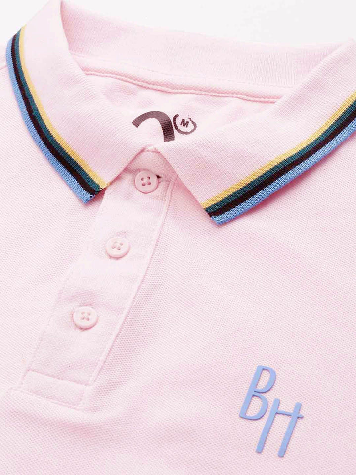 Being Human Polo Collar Pure Cotton T-shirt