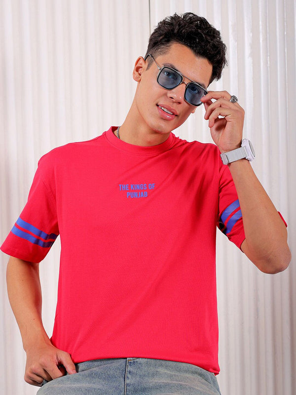 The Indian Garage Co Typography Printed Cotton Boxy T-shirt