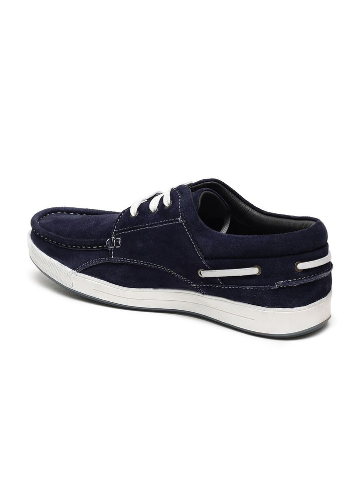 Red Chief Men Navy Blue Boat Shoes