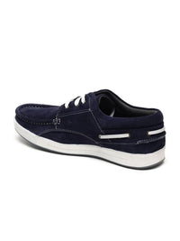 Red Chief Men Navy Blue Boat Shoes