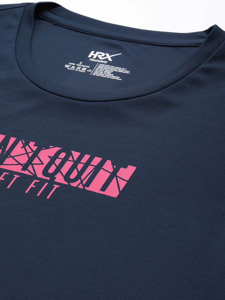 HRX by Hrithik Roshan Typography Printed Training T-shirt