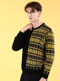 The Indian Garage Co Checked Acrylic Pullover