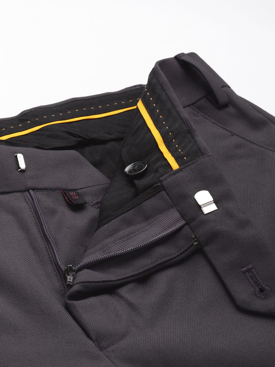 Raymond Solid Slim Fit Trousers