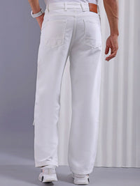 The Indian Garage Co Men Relaxed Fit Clean Look Colourblocked Cargos Jeans