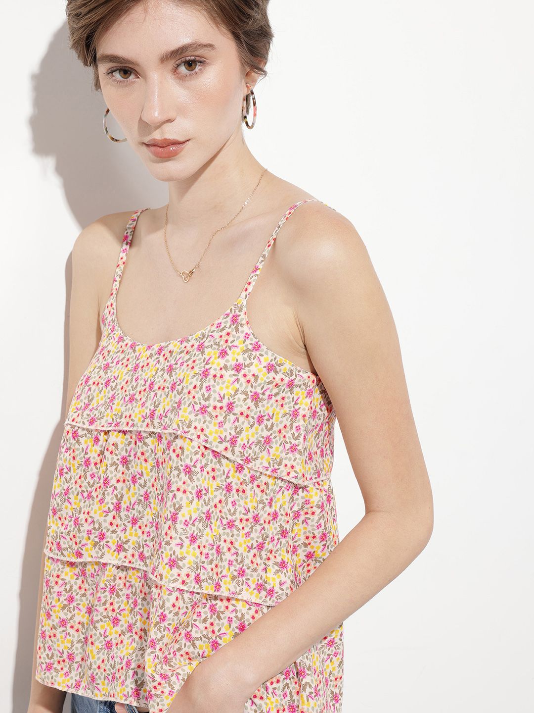 DressBerry Layered Lady Leopard Printed Top