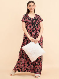 Sweet Dreams Printed Pure Cotton Maxi Nightdress