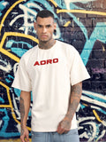 ADRO Graphic Printed Drop-Shoulder Sleeves Cotton Oversized T-shirt