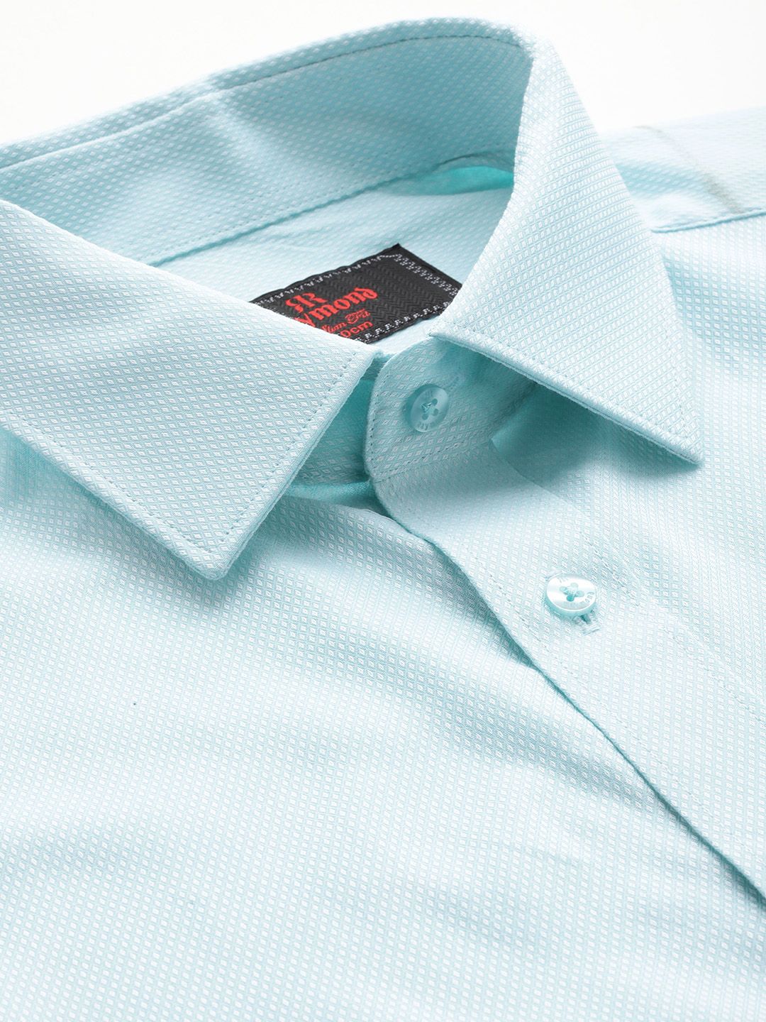 Raymond Pure Cotton Textured Slim Fit Formal Shirt