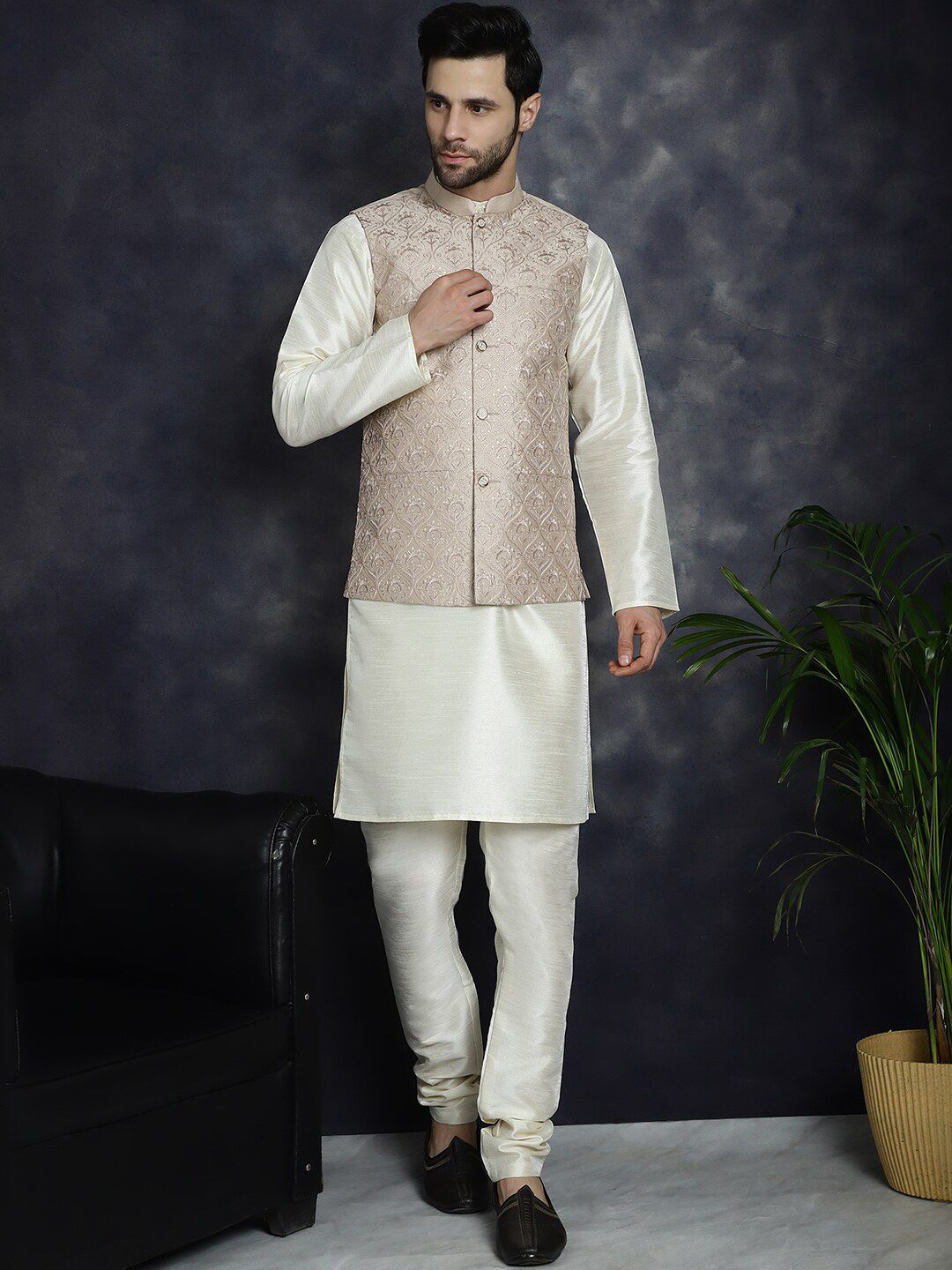 Jompers Embroidered Nehru Jackets