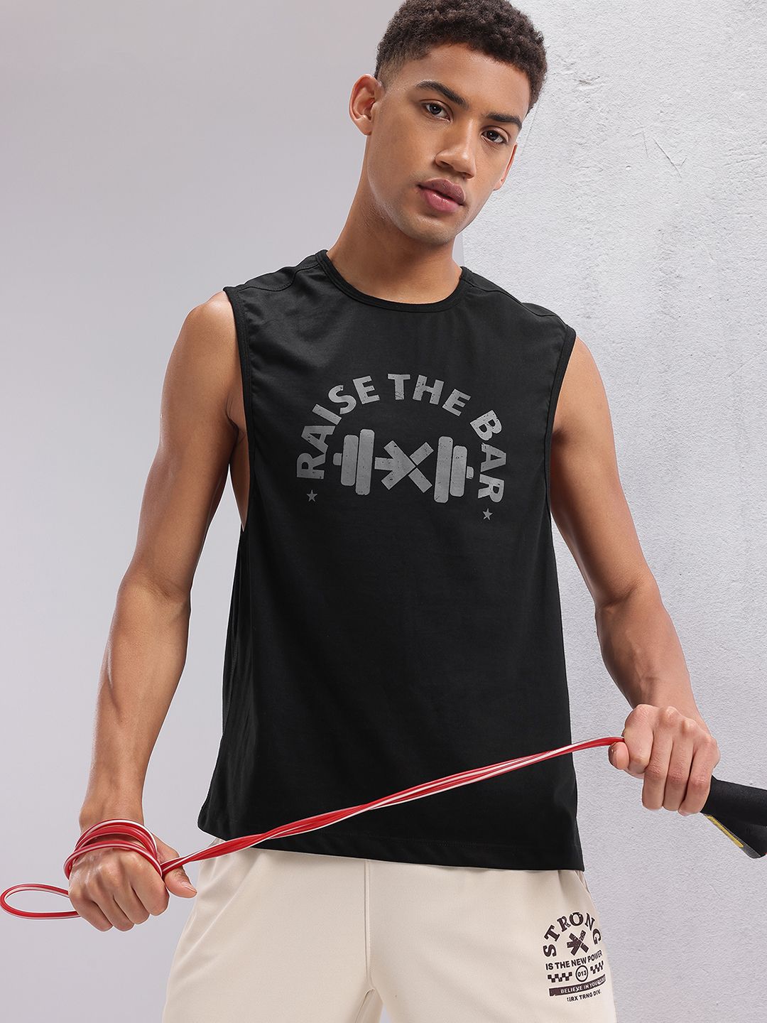 HRX by Hrithik Roshan Typography Printed Training T-shirt