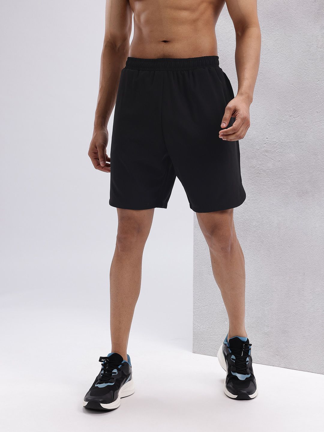 HRX by Hrithik Roshan Men Brand Logo Print Detail Mid-Rise Training Shorts