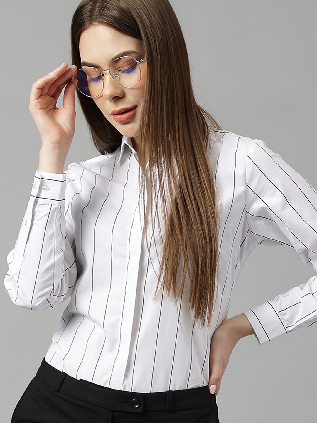 Hancock Sharp Slim Fit Cotton Formal Shirt Cotton