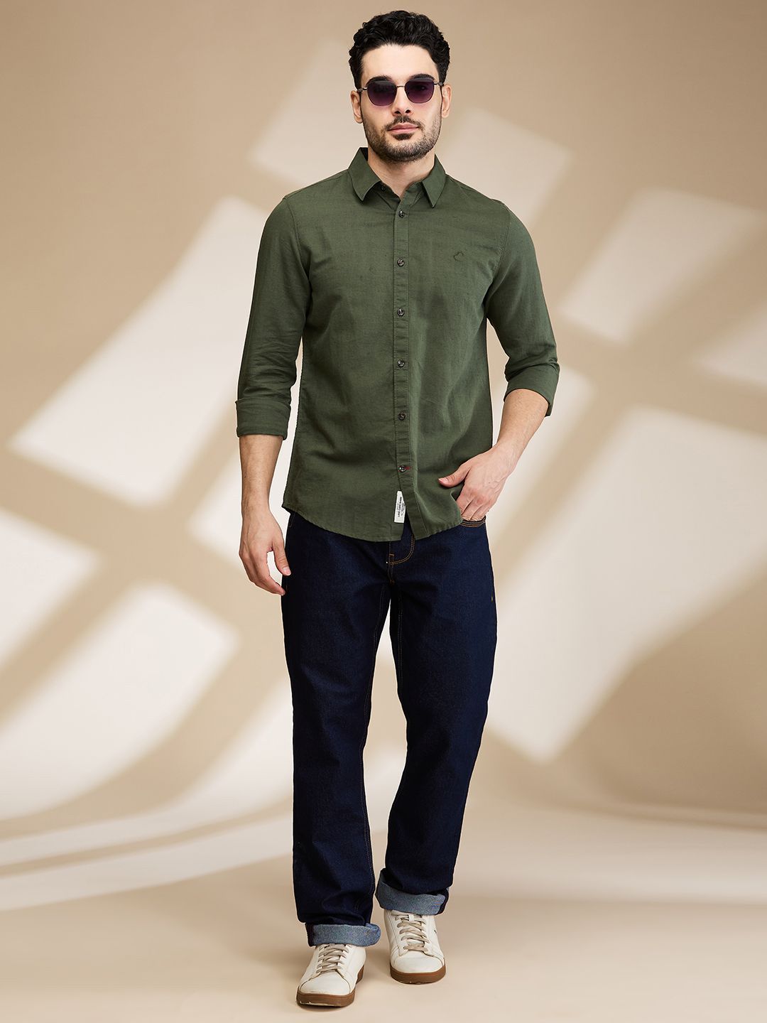 Being Human Men Slim Fit Opaque Casual Shirt