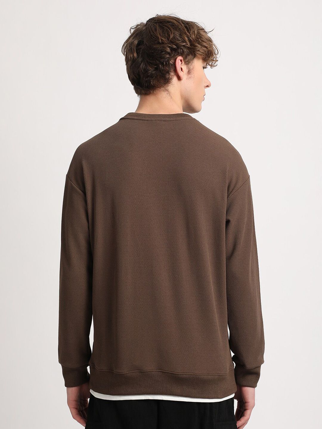 THE BEAR HOUSE Round Neck Long Sleeves Relaxed Fit T-shirt