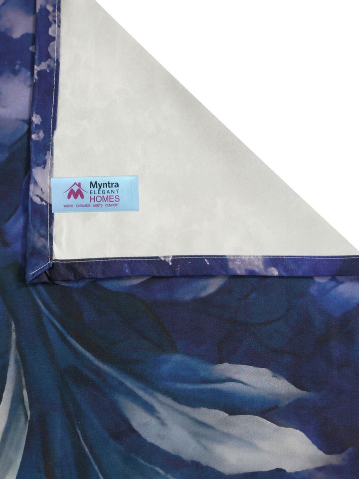 Myntra Elegant Homes Blue Floral 300 TC King Double 7D Cadar dengan 2 Sarung Bantal