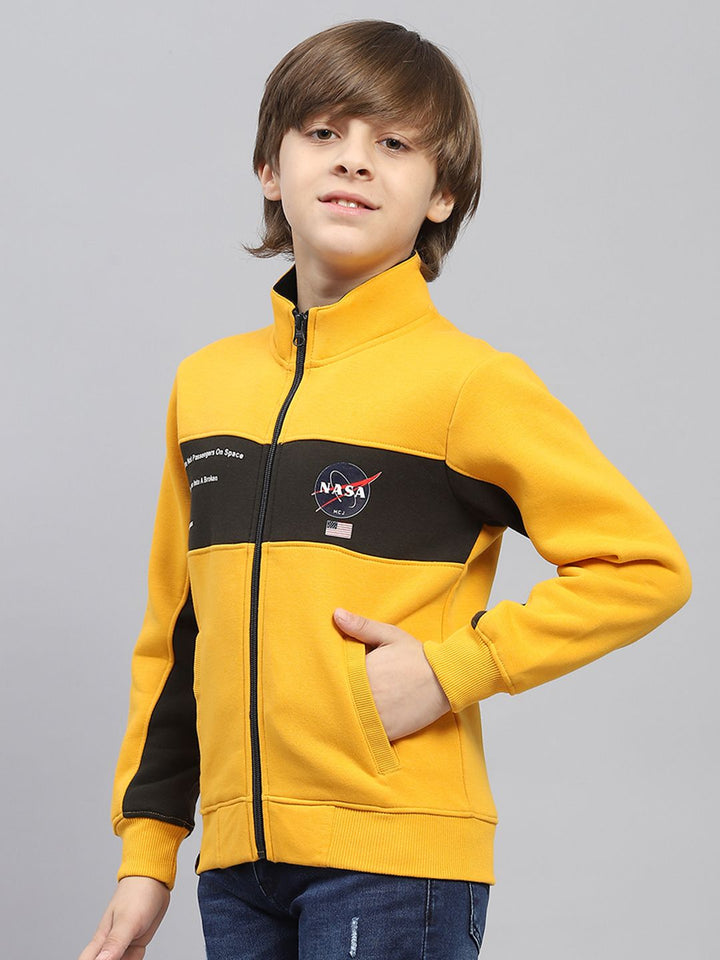 Monte Carlo Boys NASA Print Stand Collar Sweatshirt