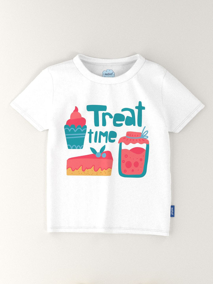 Nauti Nati Everyday Play Girls Pack Of 2 Graphic Printed Antimicrobial Cotton T-Shirts