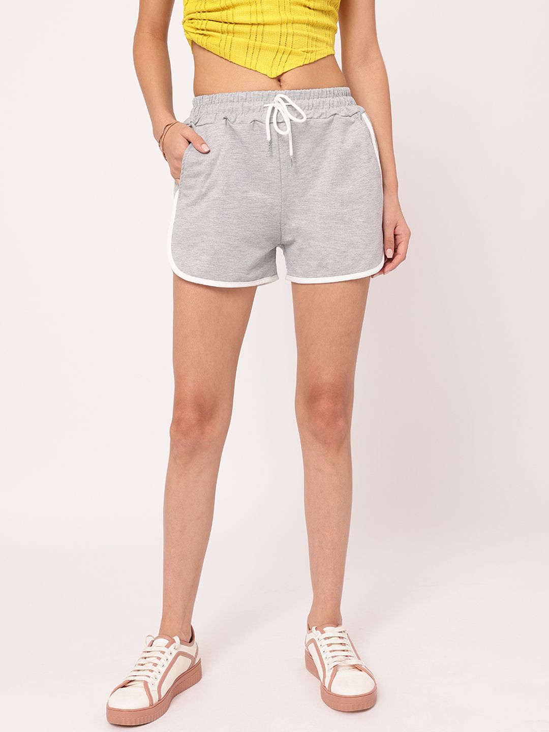 DressBerry Women Resort Ready Taping-Detail Shorts