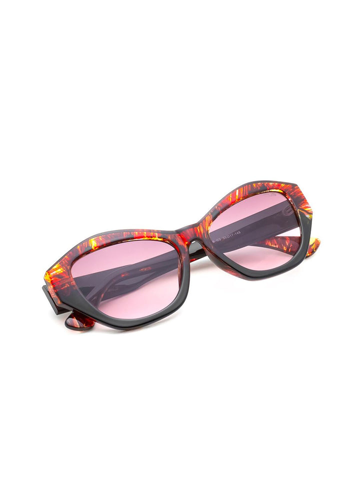IRUS by IDEE Women Cateye Sunglasses with UV Protected Lens IRS1346C3SG