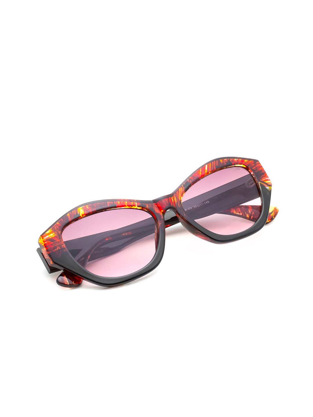 IRUS by IDEE Women Cateye Sunglasses with UV Protected Lens IRS1346C3SG