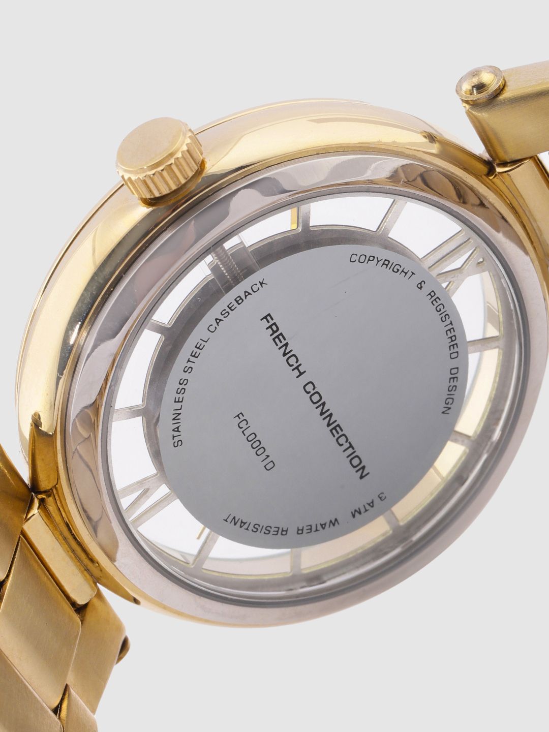 Sambungan Perancis Wanita Analog-toni Emas Watch FCL0001D