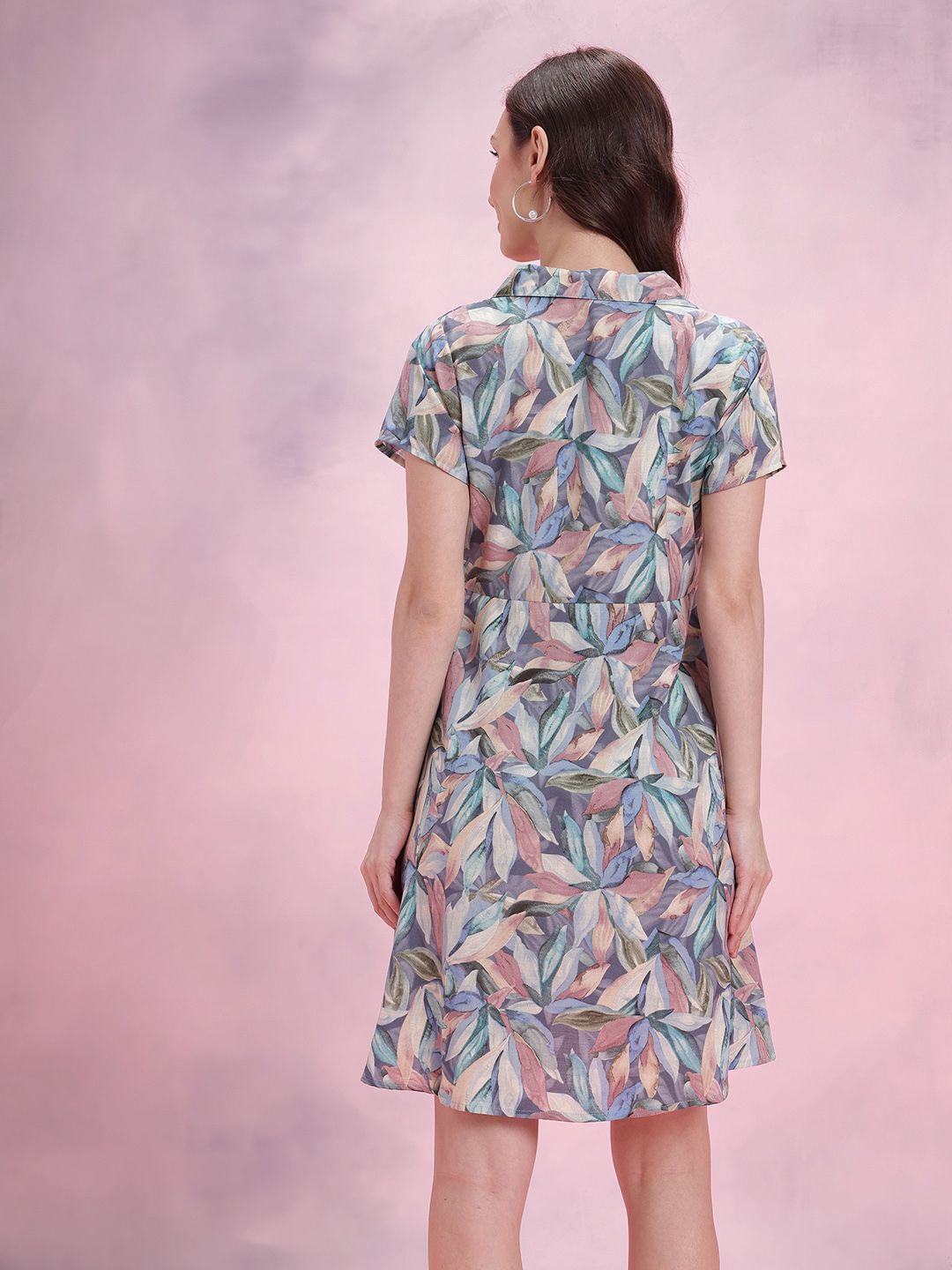 DressBerry Floral Print A-Line Dress