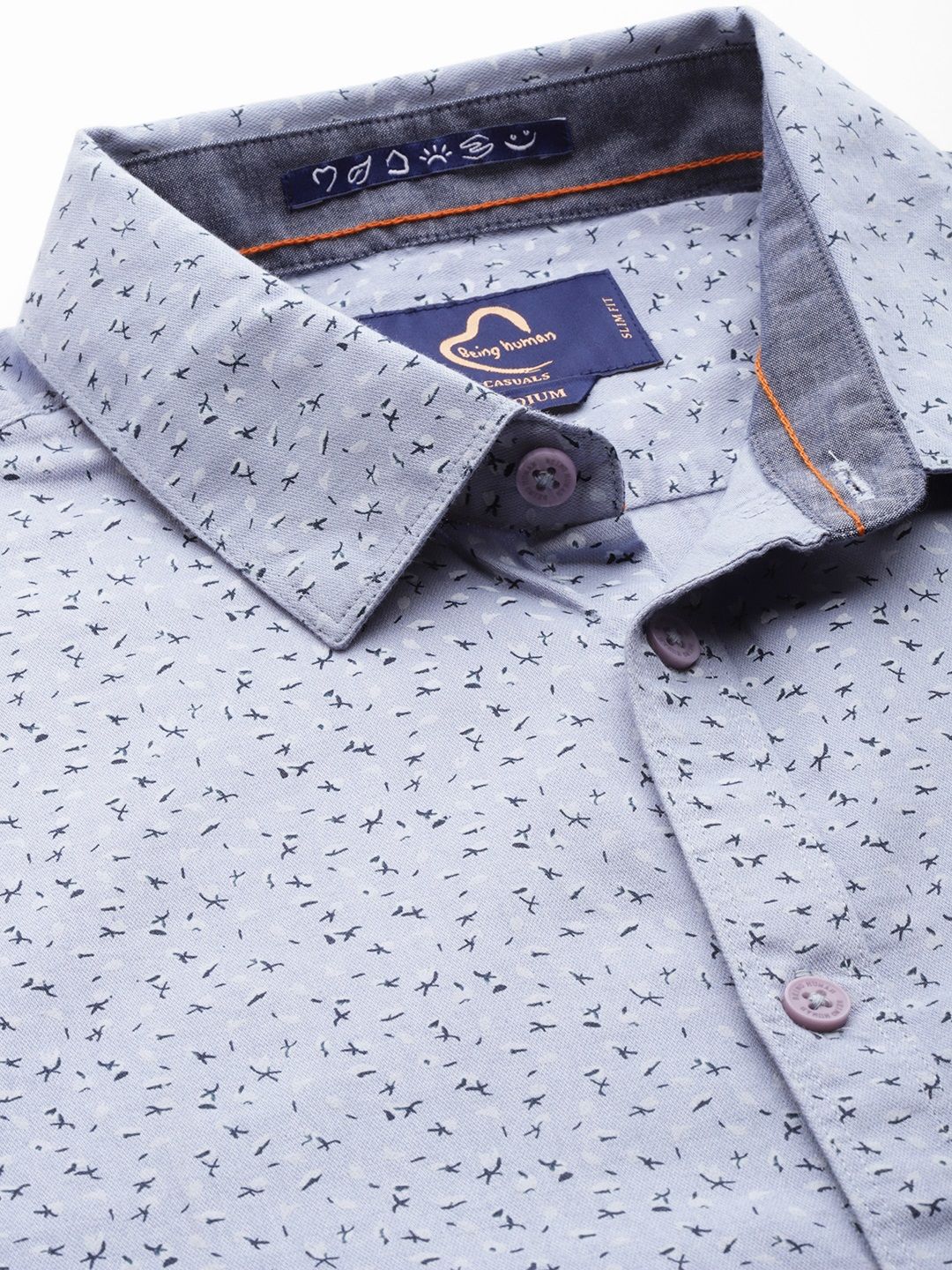 Being Human Slim Fit Printed Casual Shirt