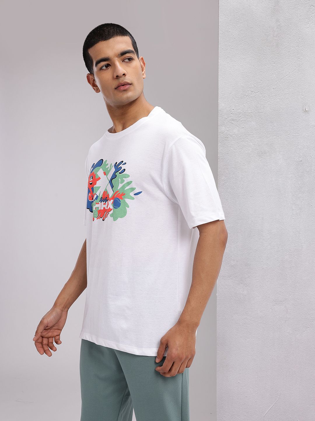 HRX by Hrithik Roshan Graphic Printed T-shirt