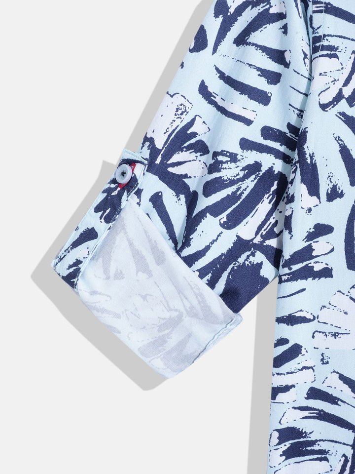 Monte Carlo Boys Abstract Printed Casual Smart Fit Shirt