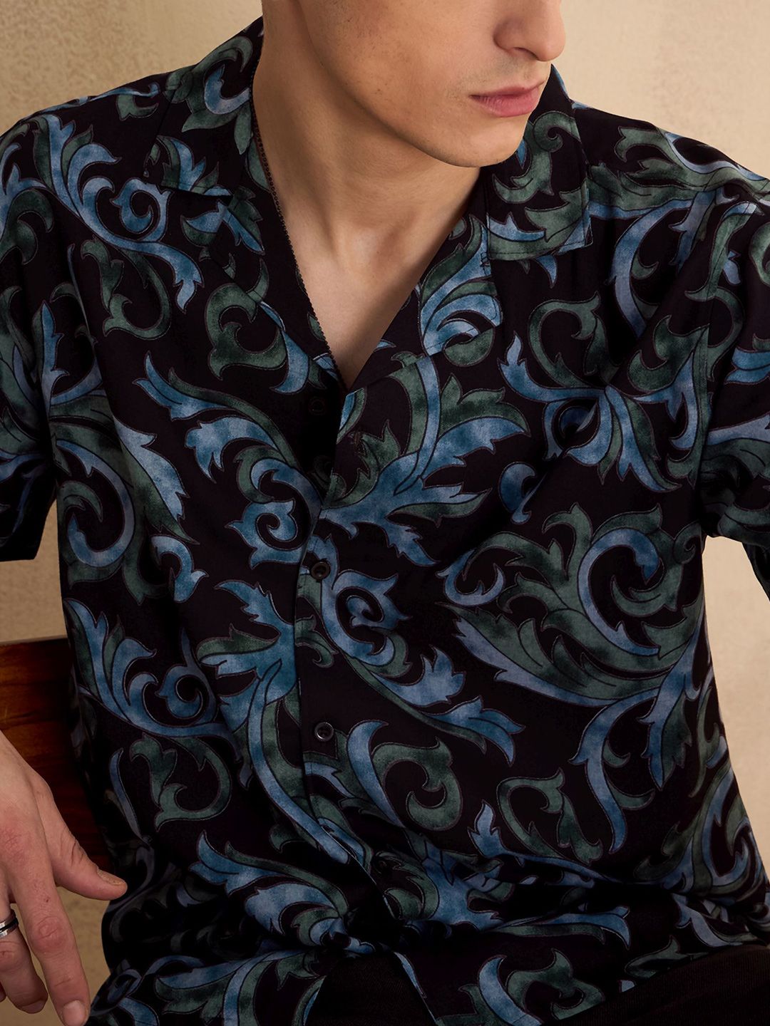 DENNISON Abstract Printed Oversized Casual Shirt