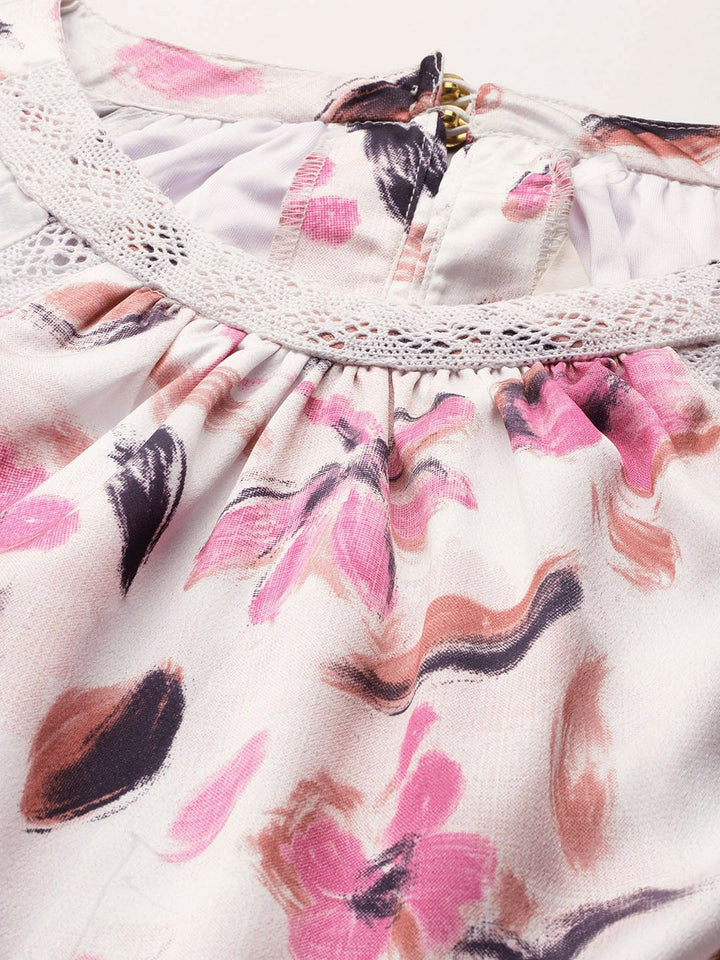 all about you Floral Print A-Line Midi Dress