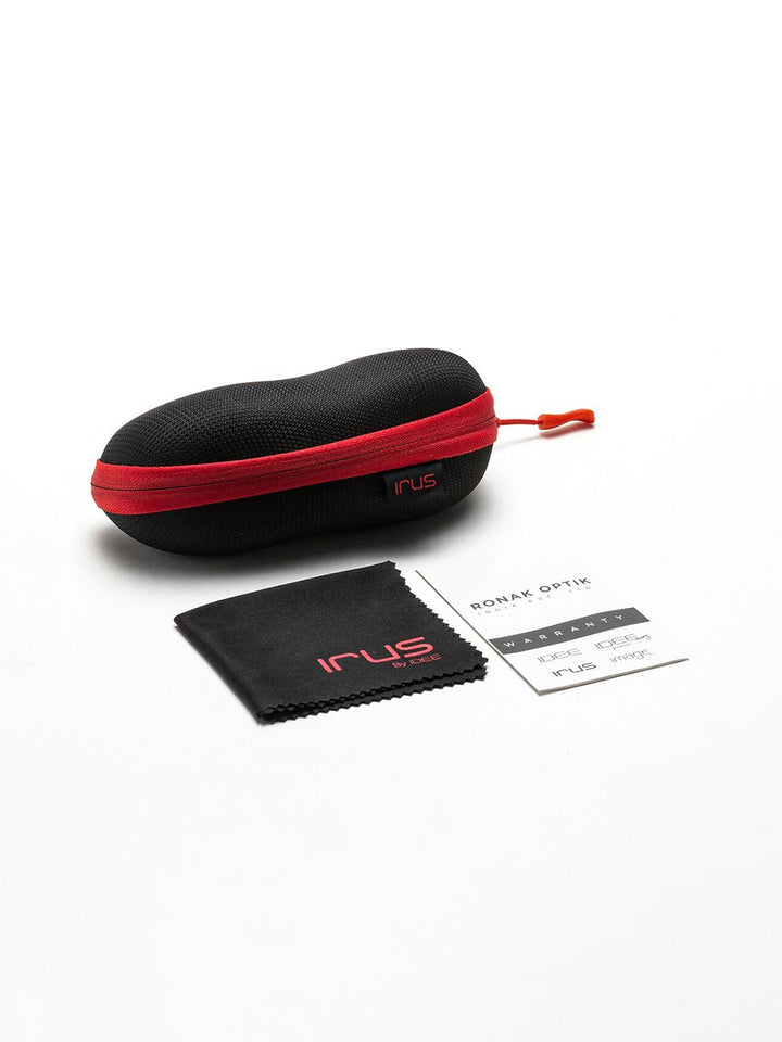 IRUS by IDEE Men Wayfarer Sunglasses with Polarised and UV Protected Lens IRS1361C4PSG