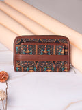 ZOUK Women Ethnic Motifs Printed Zip Around Wallet