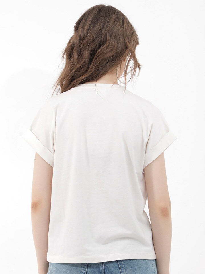 RAREISM Women Extended Sleeves Pockets T-shirt