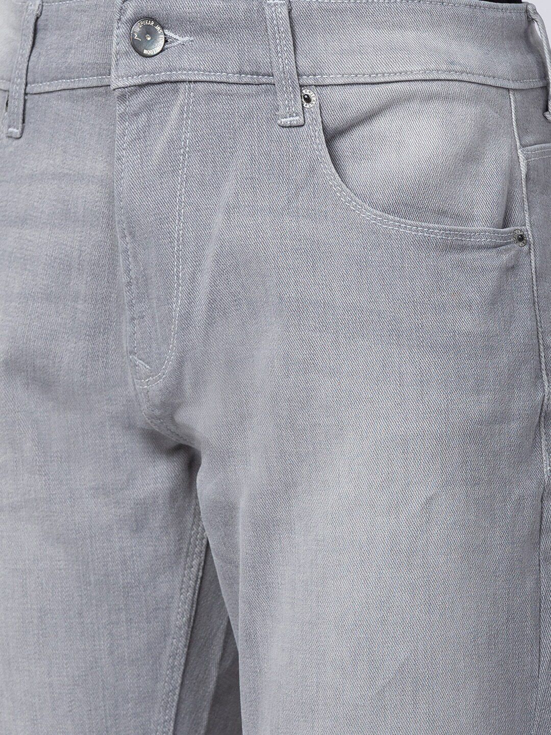 SPYKAR Men Slim Fit Low-Rise Low Distress Light Fade Stretchable Cotton Jeans