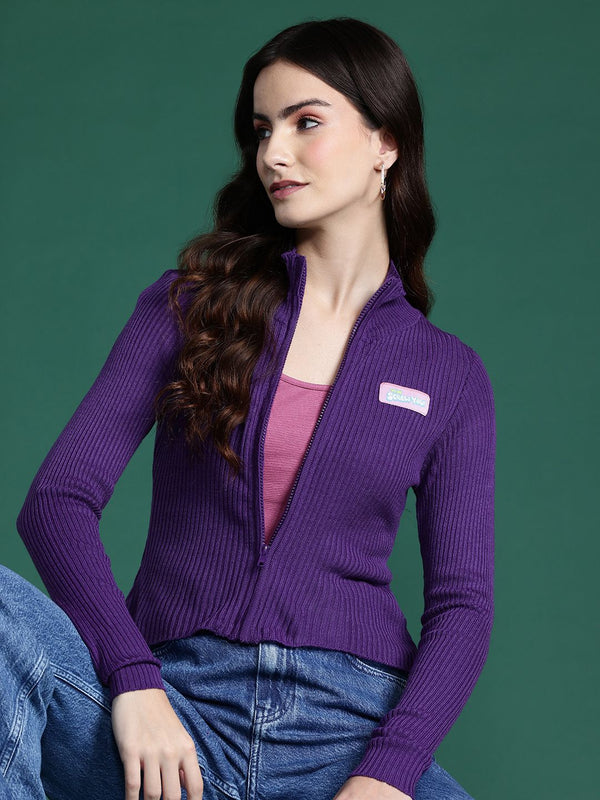 Wanita Dressberry Ribbed Acrylic Cardigan
