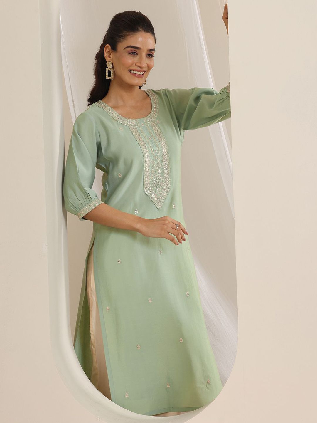 Gerua By Libas Women Ethnic Motifs Embroidered Kurta