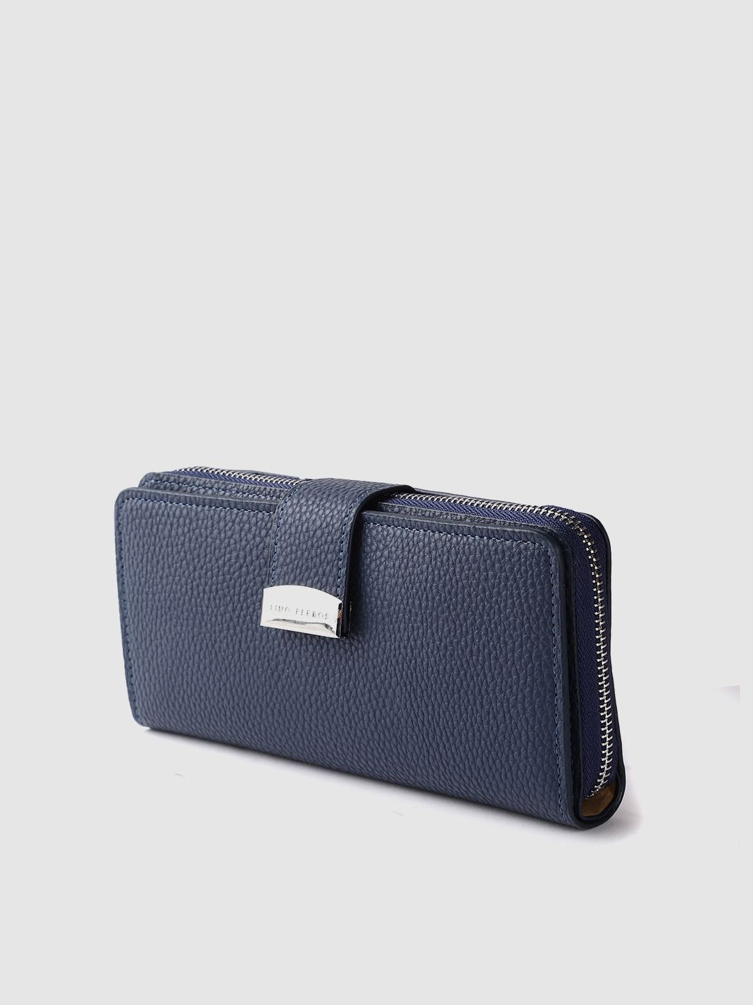 Lino Perros Women Navy Blue Two Fold Wallet